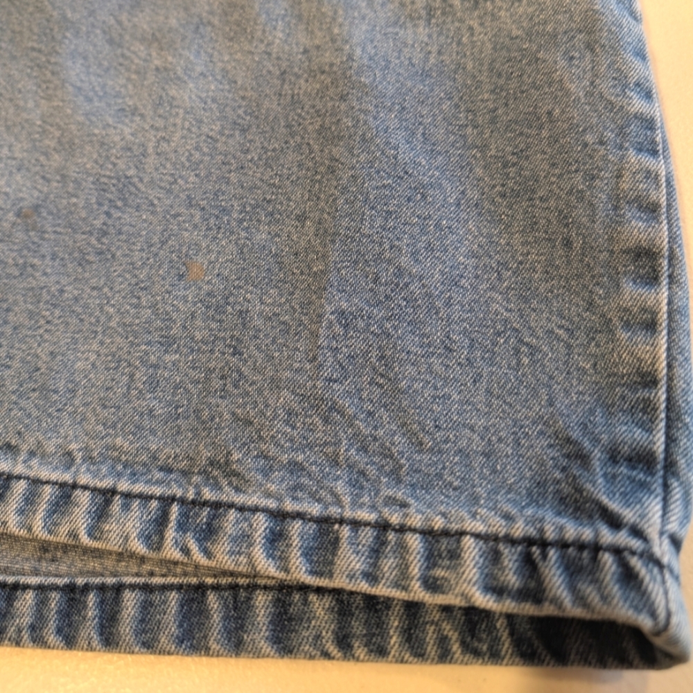 Vintage Chic elastic waist, cotton, baggy Jorts Jean shorts. Med- See Msrmts - Picture 6 of 9